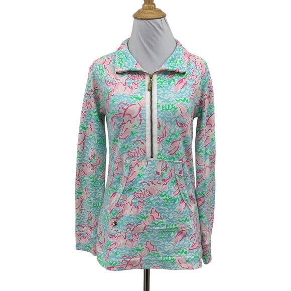 Lilly Pulitzer Top Women XS Extra Small Skipper Popover UPF 50 Half Zip Pullover - Picture 1 of 12